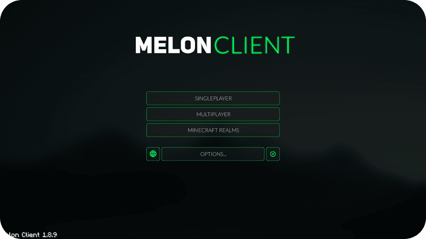 Melon Client main menu.